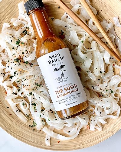 Miniatura 2 de Seed Ranch - Salsa Everything But The Sushi & Dumplings - Salsa de inmersión y remojo salada y suave - Sin gluten - Jengibre, Miso, Wasabi