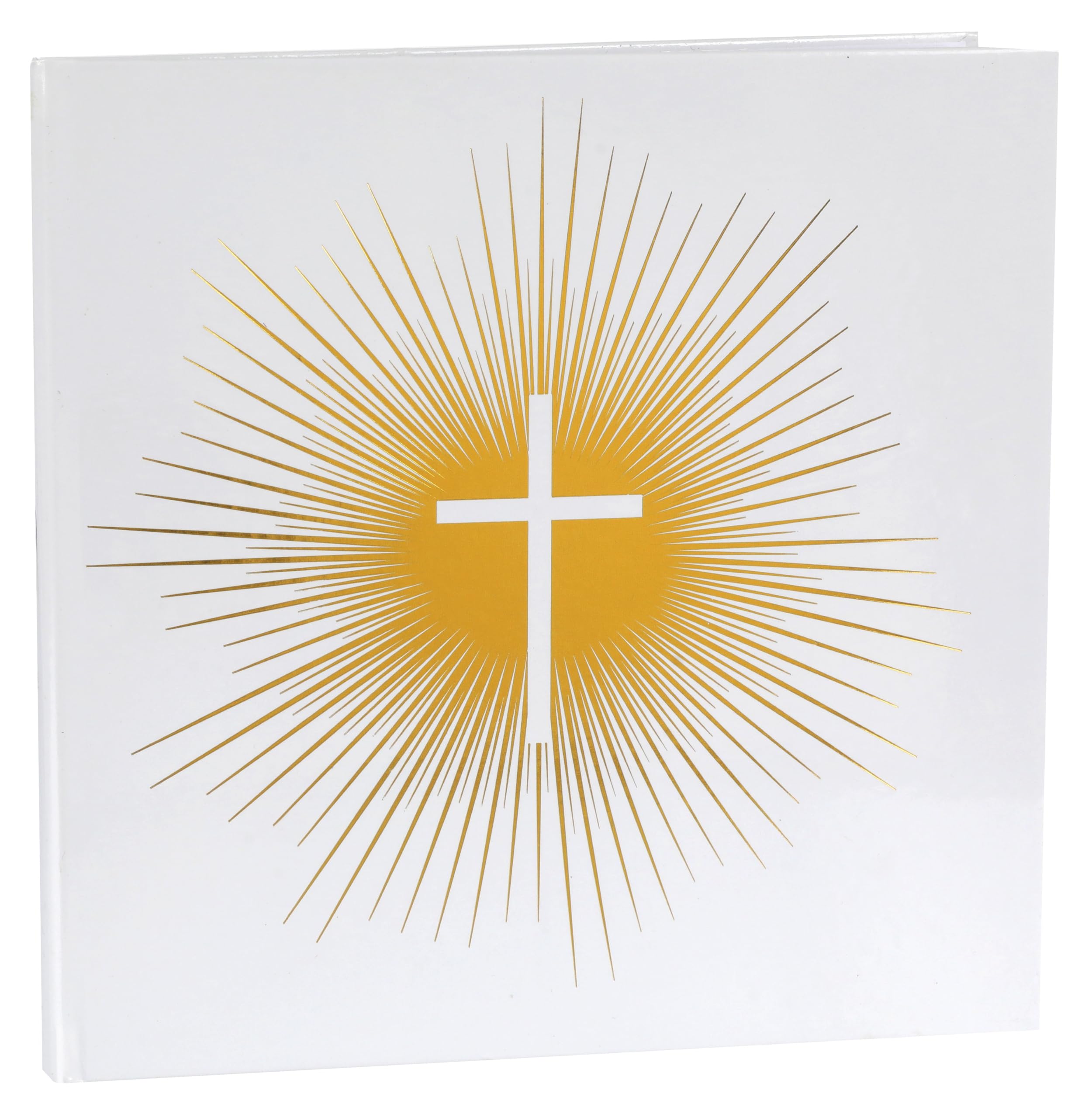 Santex - Livre D Or CÉRÉMONIE Religieuse 24CM Blanc Or