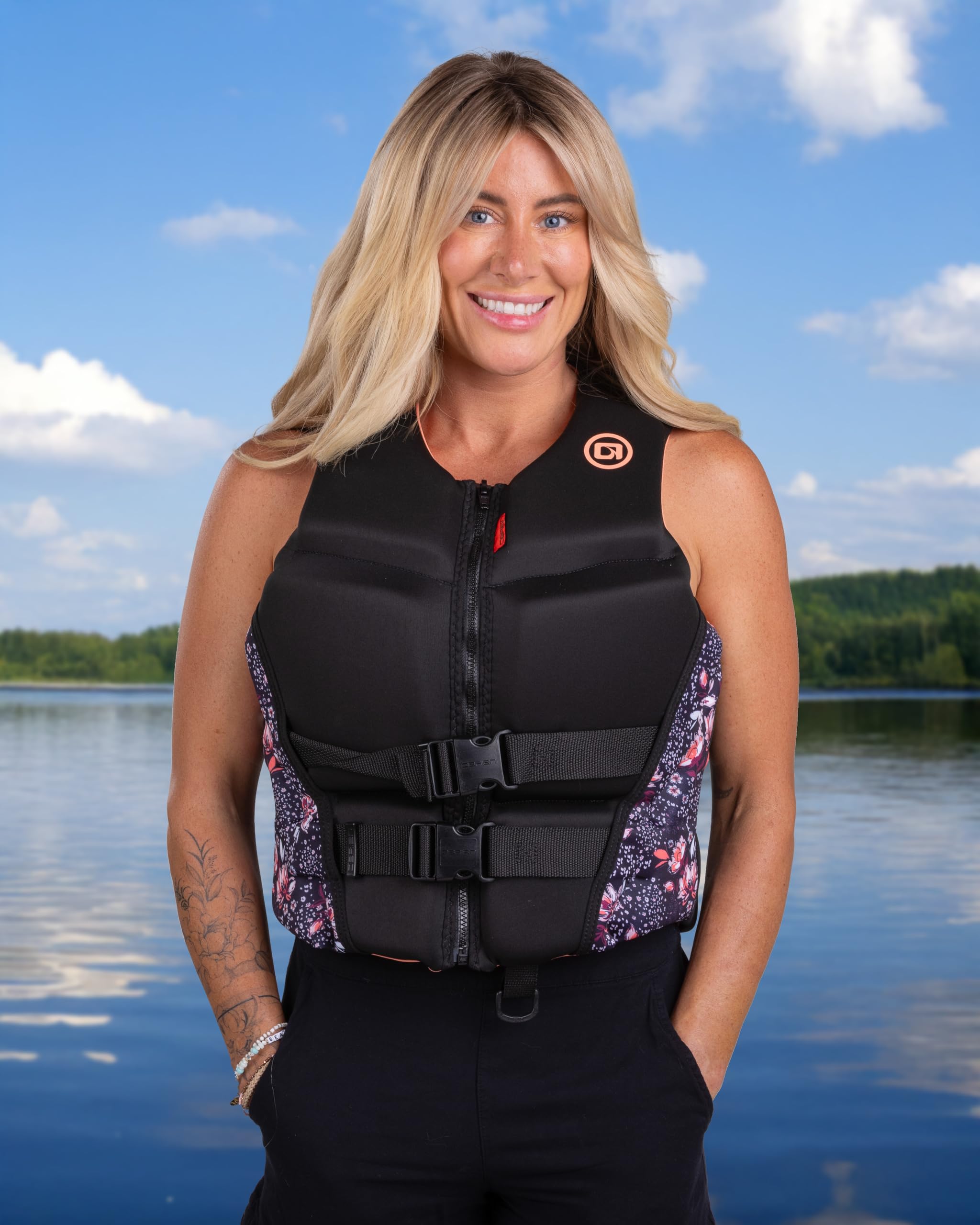 Amazon.com : O'Brien Women's Flex V-Back Neoprene USCGA lfie
