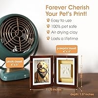 Vista 3 de Fotografía de recuerdo Pearhead con la huella de tu perro o gato , Espresso