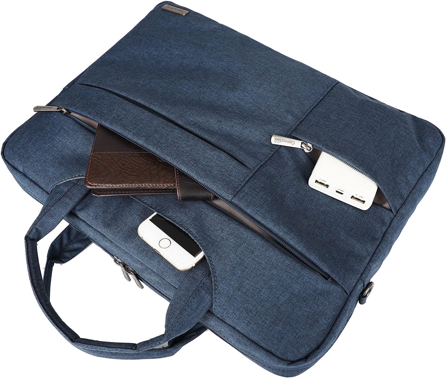 Canvaslove Multifunctional Briefcase,Muti-Pockets Laptop Case Bag For 15.6 inch-16 inch Laptop Computer - Image 2