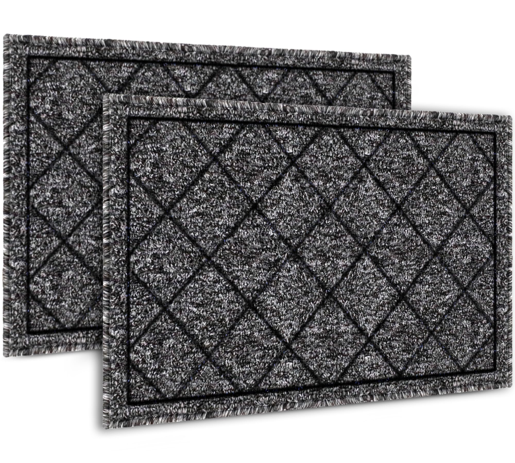 Emerson Door Mat Indoor Entrance, Indoor Doormat, Front Door Mat Indoor Entrance Rugs - Absorbent Door Mat Indoor, Entryway Rug, Dog Door Mat - Inside Doormat for Dogs Muddy Paws, 36” x 24” – 2 Pack