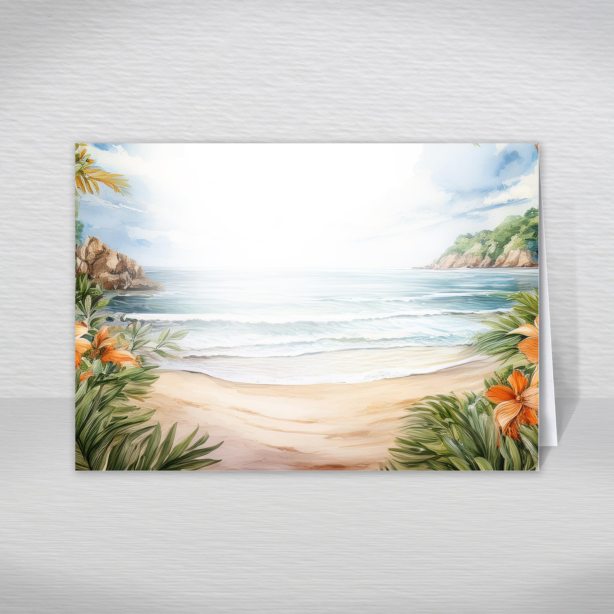 20PCS Tropical Beach Name Place Cards for Table Setting. Ideal for Wedding, Birthday Party, Buffet Restaurant Reservation (Blank Tented Cards): Palm Tree Table Name Place Settings