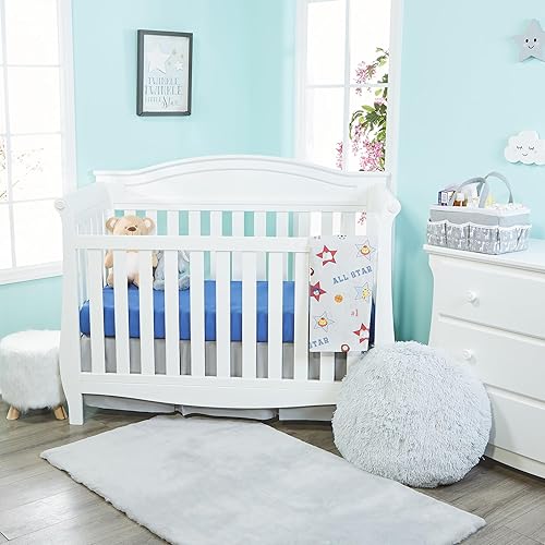 Vista 166 de EVERYDAY KIDS - Sábana bajera para cuna, 100% micro fibra suave, transpirable e hipoalergénica, se adapta al colchón de cuna tamaño estándar de 28