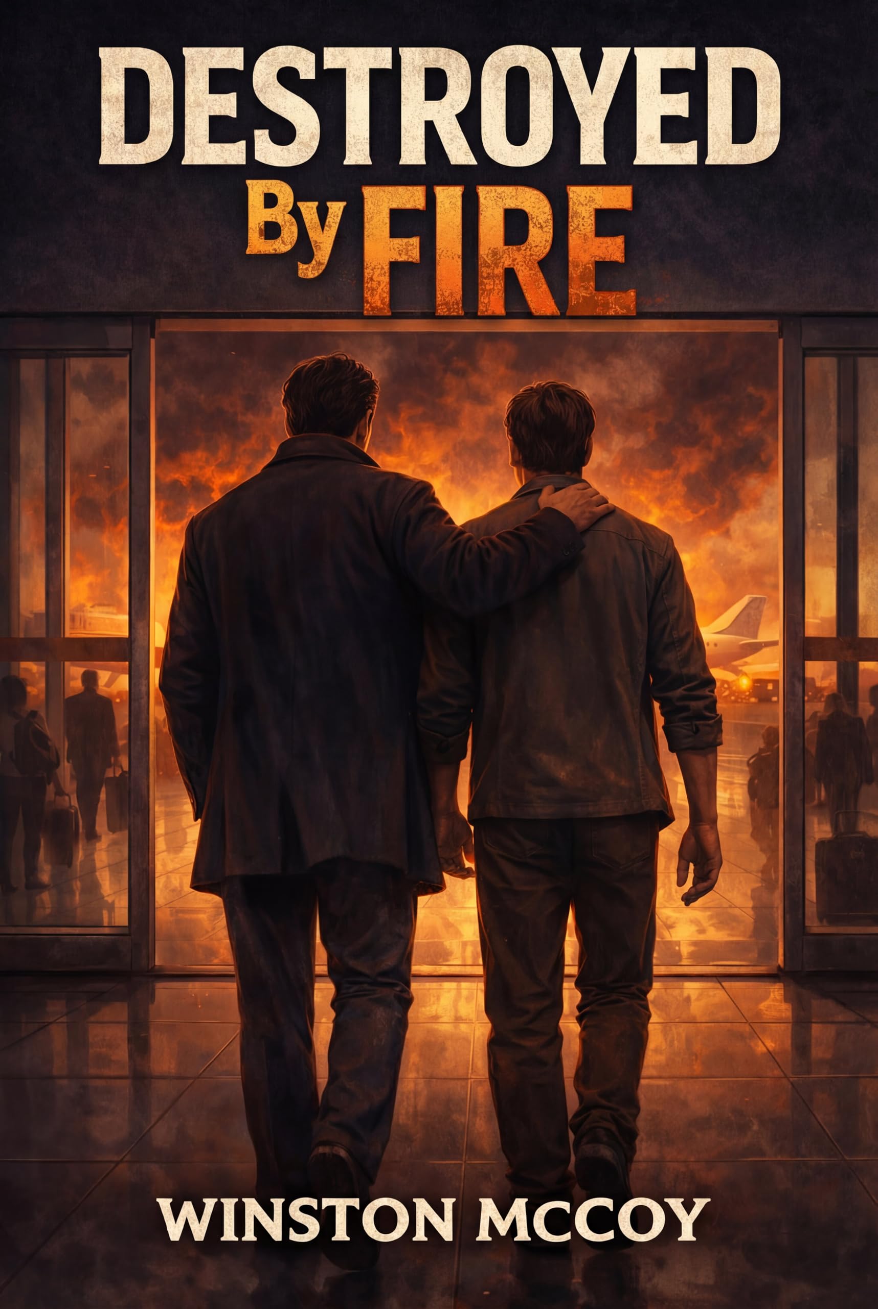 Destroyed by Fire: A MM Hockey Dark Billionaire Crime Romance (THE ICE CAGE TRILOGY Book 2)