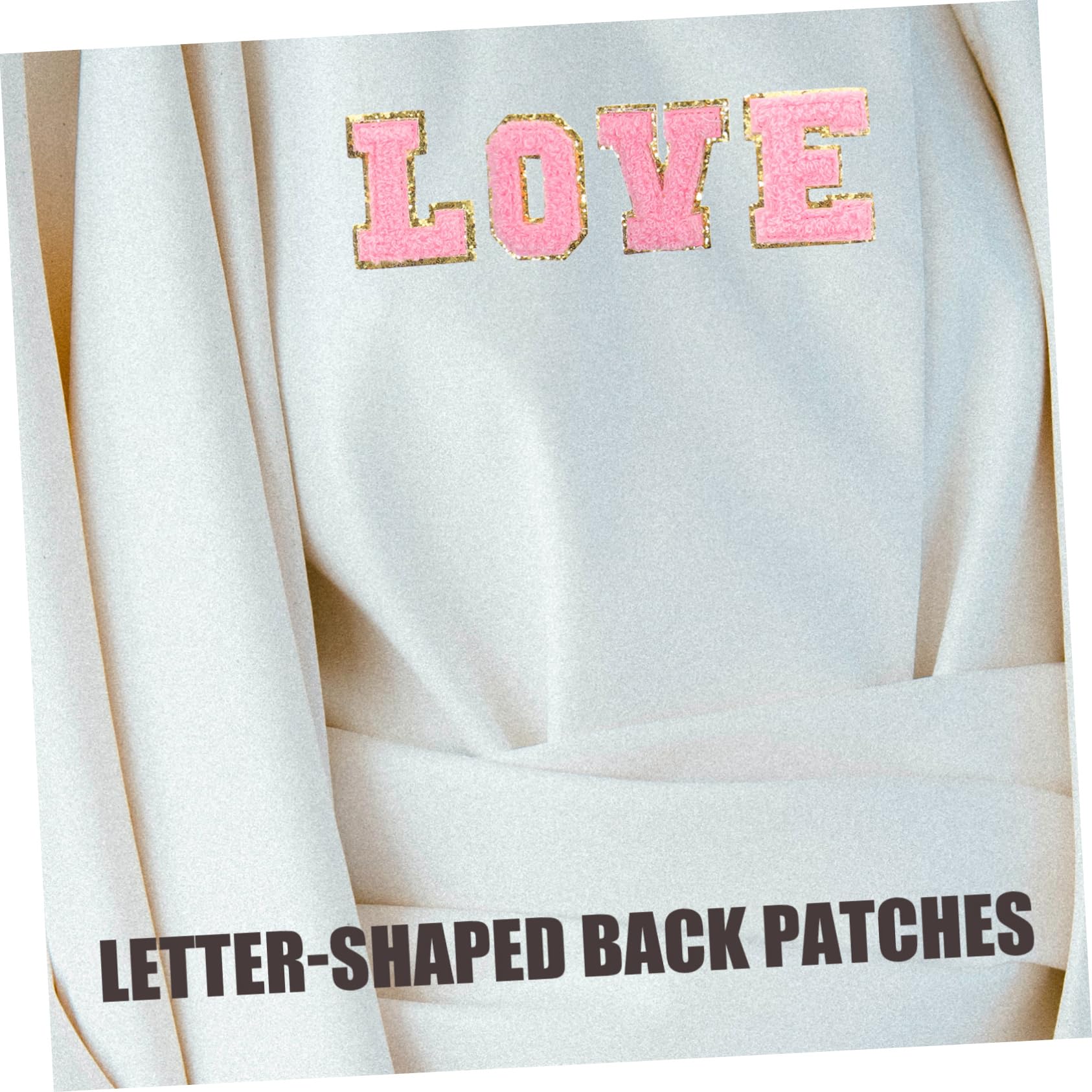 HOMSFOU 3 Set Toppe Ricamate Forma Lettera Patches Decorativi Per Cucire E Riparare Abbigliamento Per Pantaloni E Accessori Fashion 26 Pezzi*3