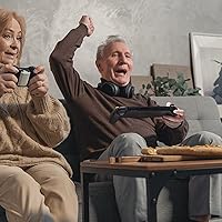 Vista 17 de ECHZOVE Upgrade Nintendo Switch OLED Controller Grip - Ergonomic Animal Crossing Style Controller with Joystick, NFC, Turbo, Six-Axis Gyro, Dual