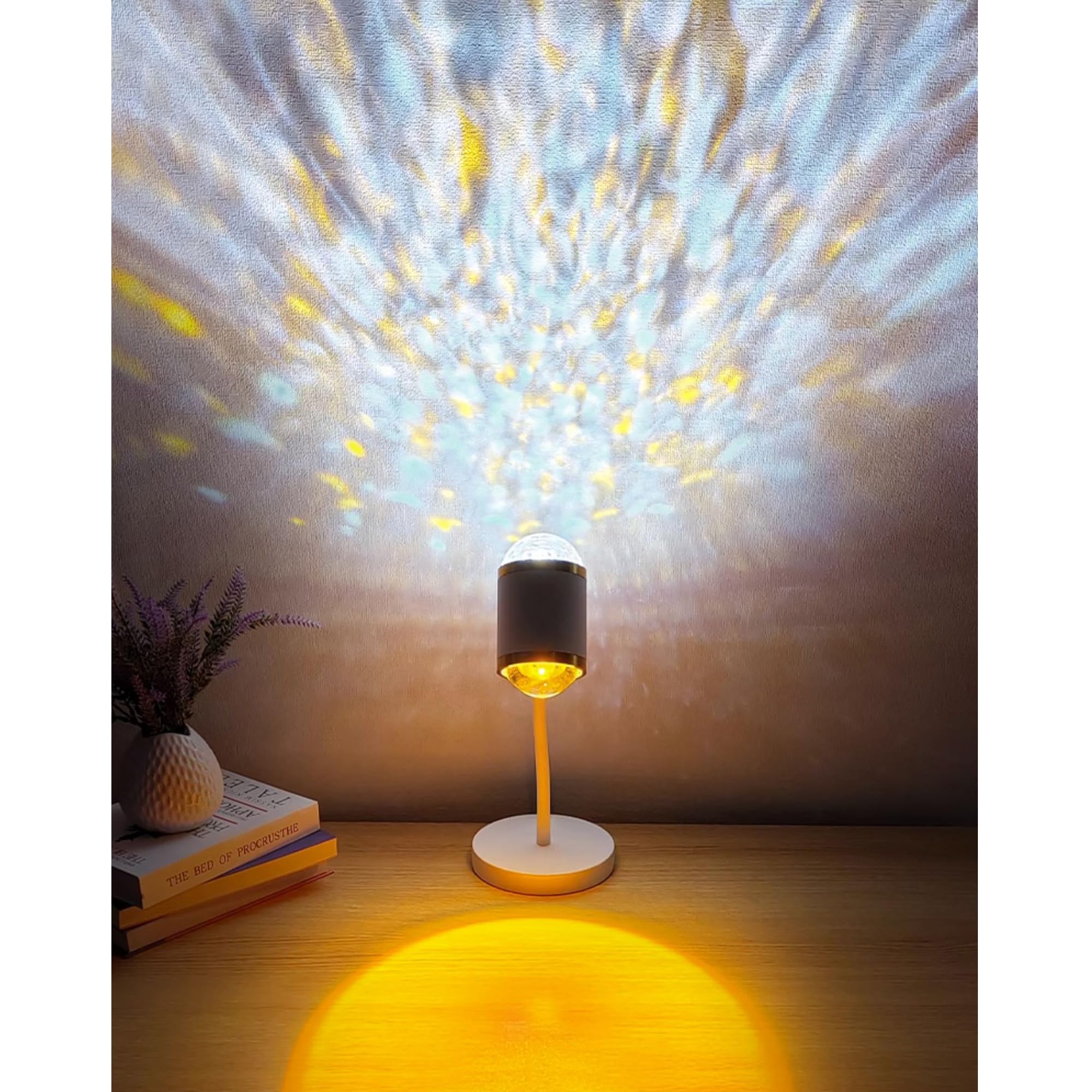 古道具 ◾️縁波ガラスシェード テーブルランプ ライト 間接照明 縁波ガラスシェード◾️タッチセンサー式 テーブルランプ ライト