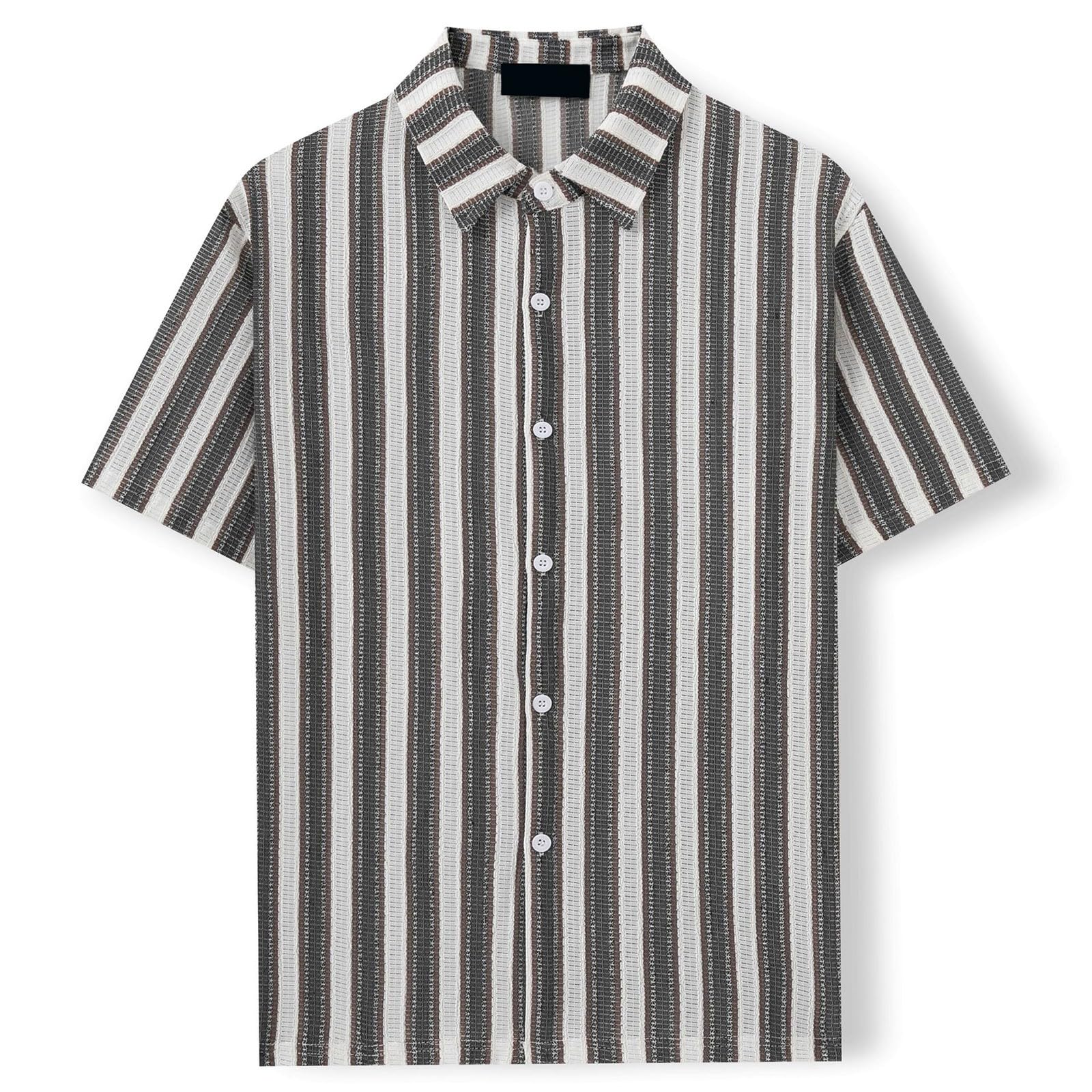 Hombre Camisetas Lino Camisa de Verano Manga Corta Regular Fit Respirablecamisas de Lino hombreCmodo y Transpirable