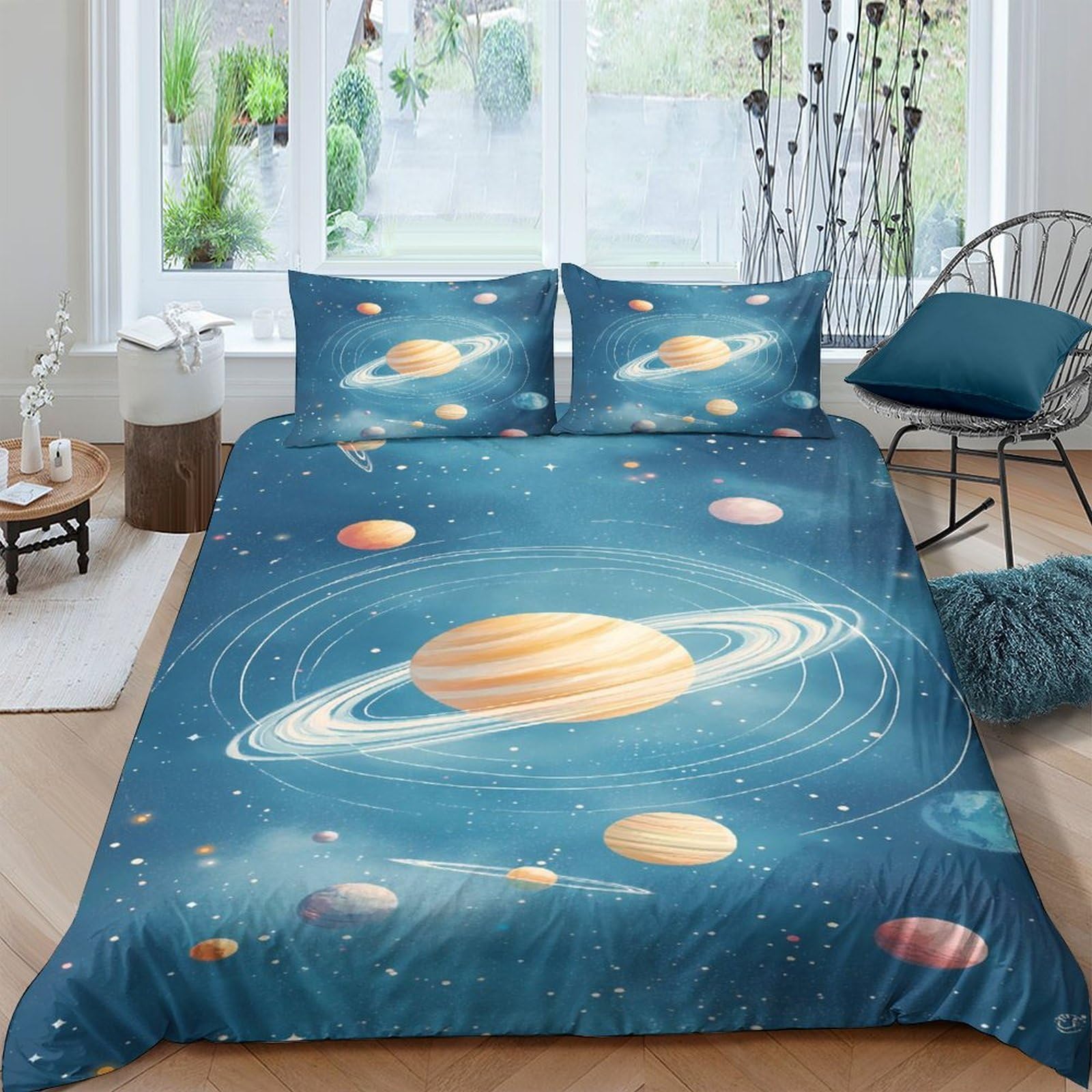 Parure de lit respirante espace microfibre contre la transpiration nuit