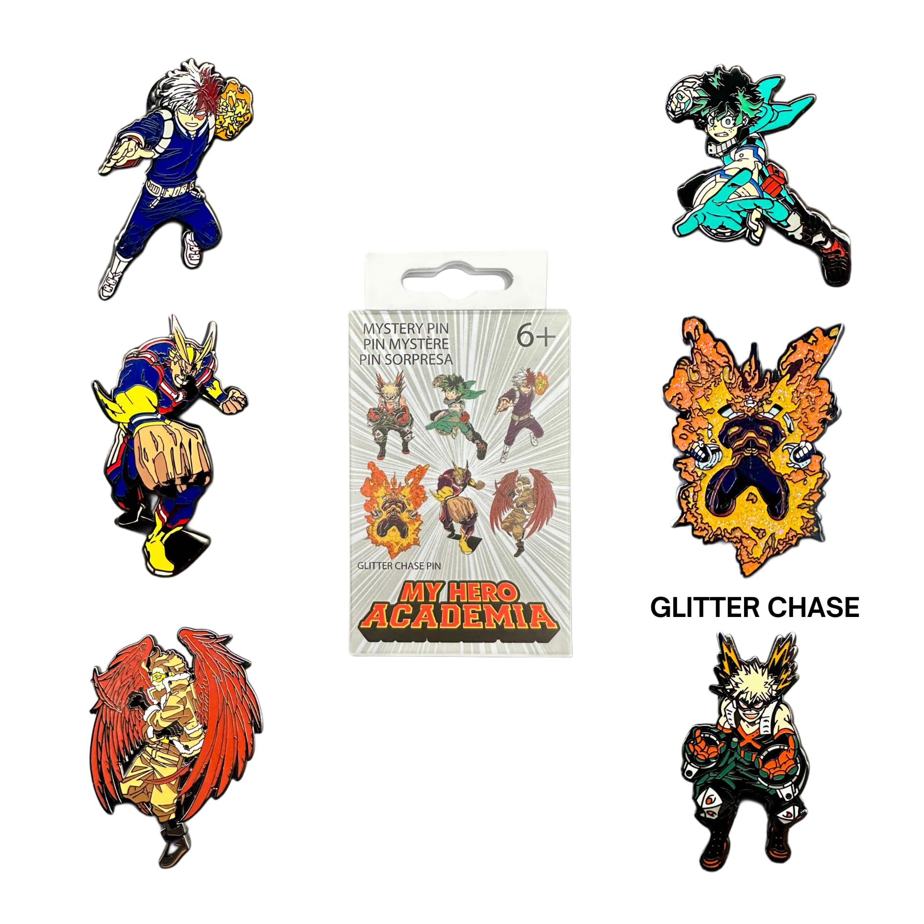 Loungefly, My Hero Academia (MHA), Enamel Pin, Blind Purchase, 1 Of 6 to Collect, Styles Vary, My Hero Academia