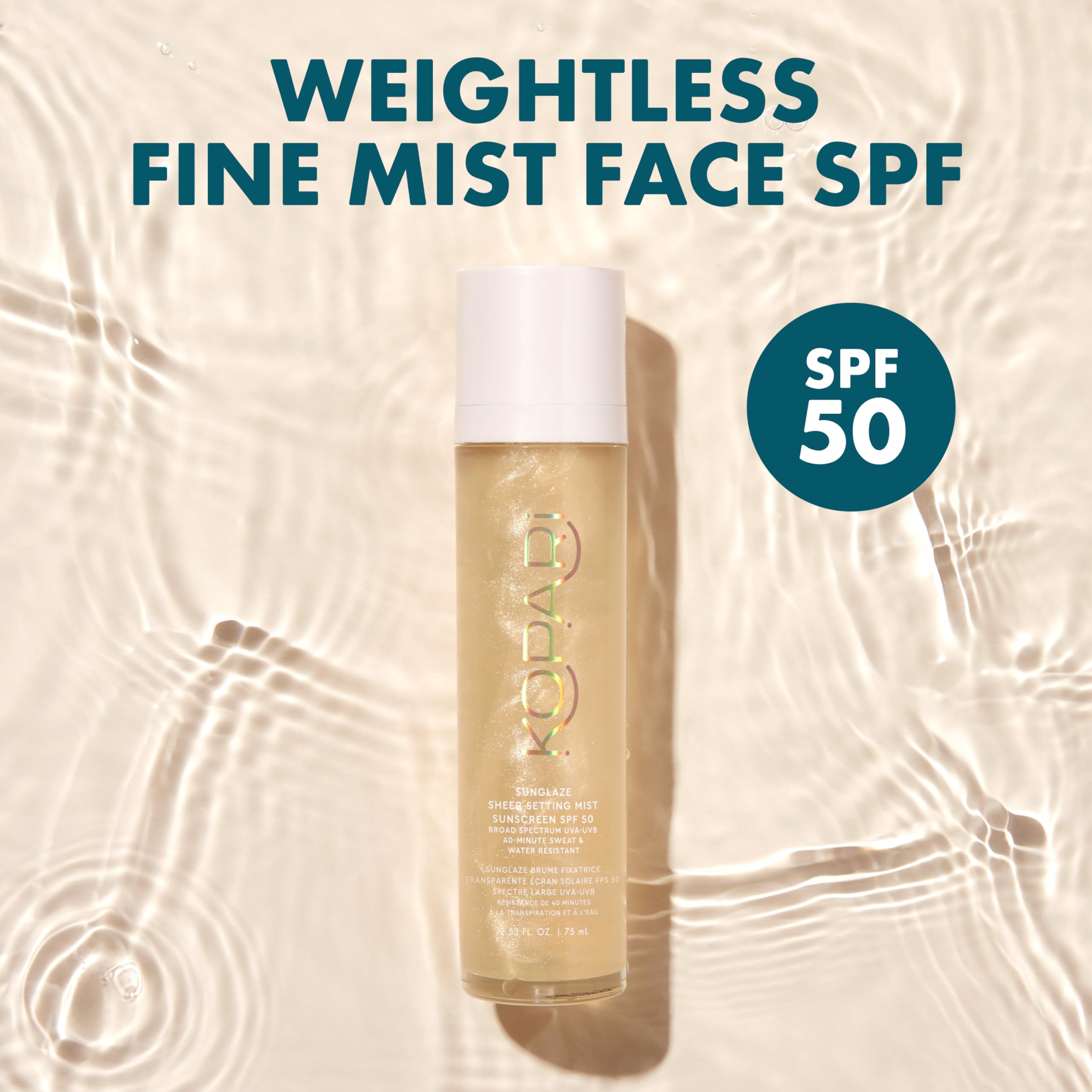 Kopari Sunglaze Sheer Setting Mist Sunscreen SPF 50