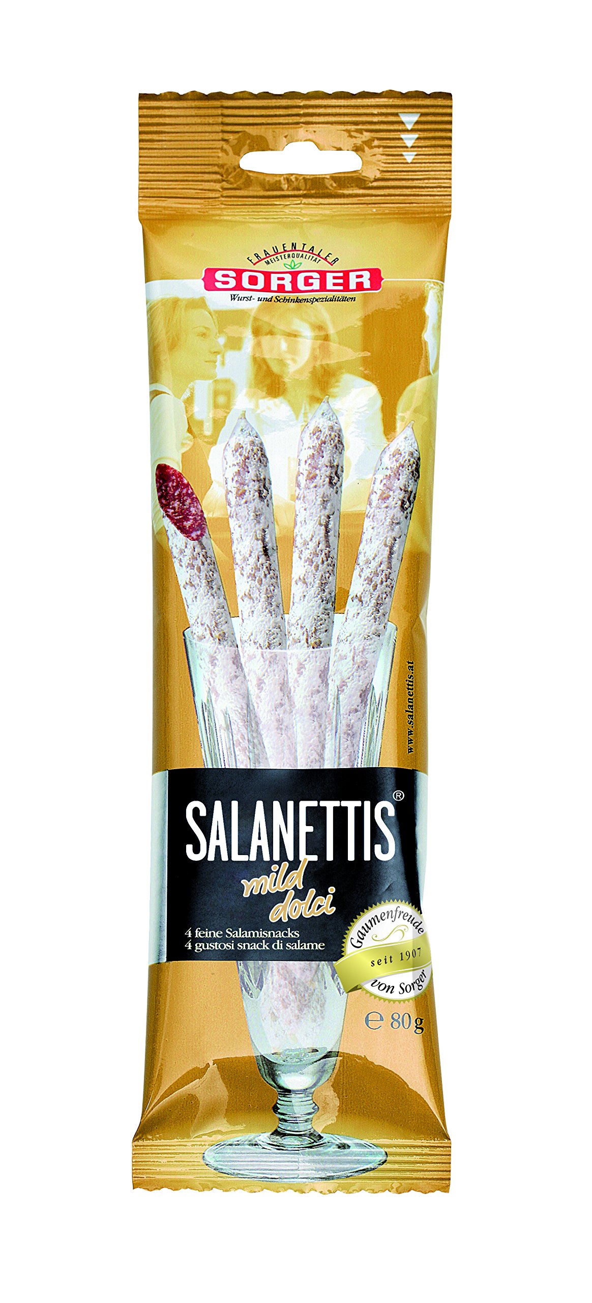 Sorger Salanettis mild, 10er Pack (10 x 80 g)