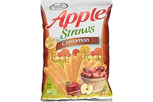 Sensible Portions Apple Straws with Real Cinnamon, Perfectly Sweetened, Healthy Snacks