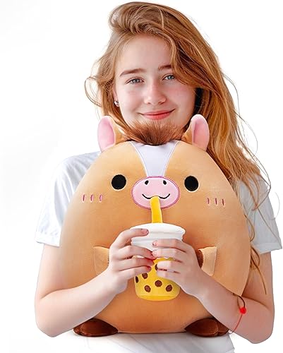 Miniatura 7 de Almohada de caballo original de 13.5 pulgadas, juguete de peluche de gran tamaño, suave y adorable, regalo para niños, mujeres y niñas