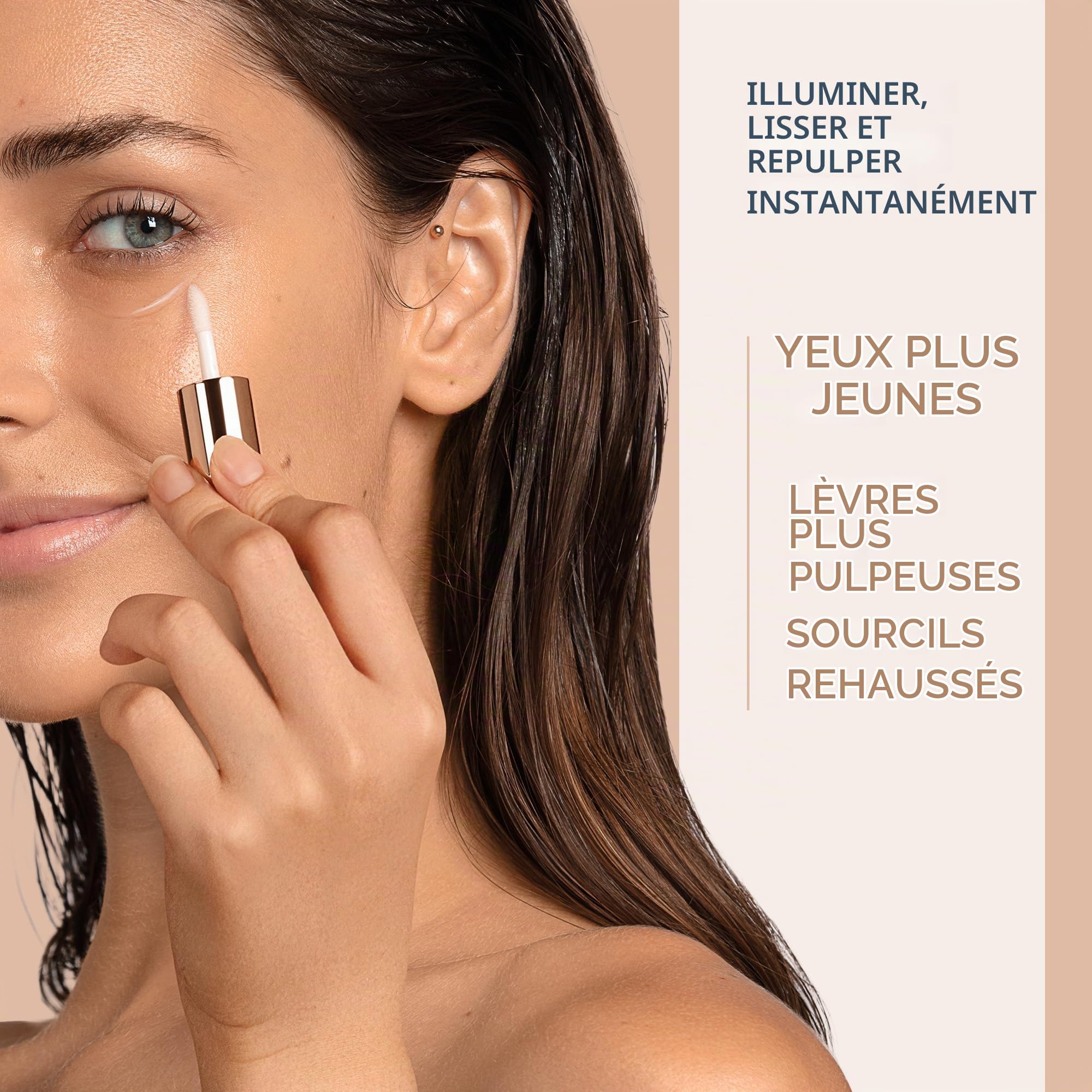 FOREO SUPERCHARGED Eye & Lip Contour Booster ; Gel conducteur ; Sérum à la niacinamide ; Anti;âge ; Repulpant lèvres et contour des yeux antipoches ; Format voyage ; 3 capsules x 3,5 ml