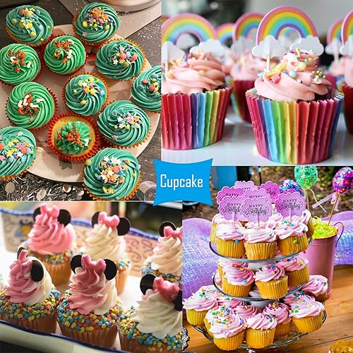 Miniatura 6 de Juego de 11 bolsas de pastelería y puntas, kit de decoración de pasteles con 2 bolsas de glaseado reutilizables, 6 puntas diferentes de bolsas de