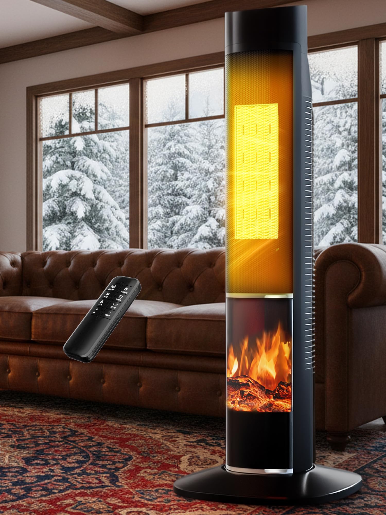 Photo 1 of ***MISSING BASE***
KEGIAN Space Heater Large Room, 32" Electric Heaters for Indoor Use with Thermostat, 120° Oscillation, Remote, 24H Timer, Eco Mode, PTC Ceramic, 25dB Quiet, Portable Tower Heater for Bedroom, Office