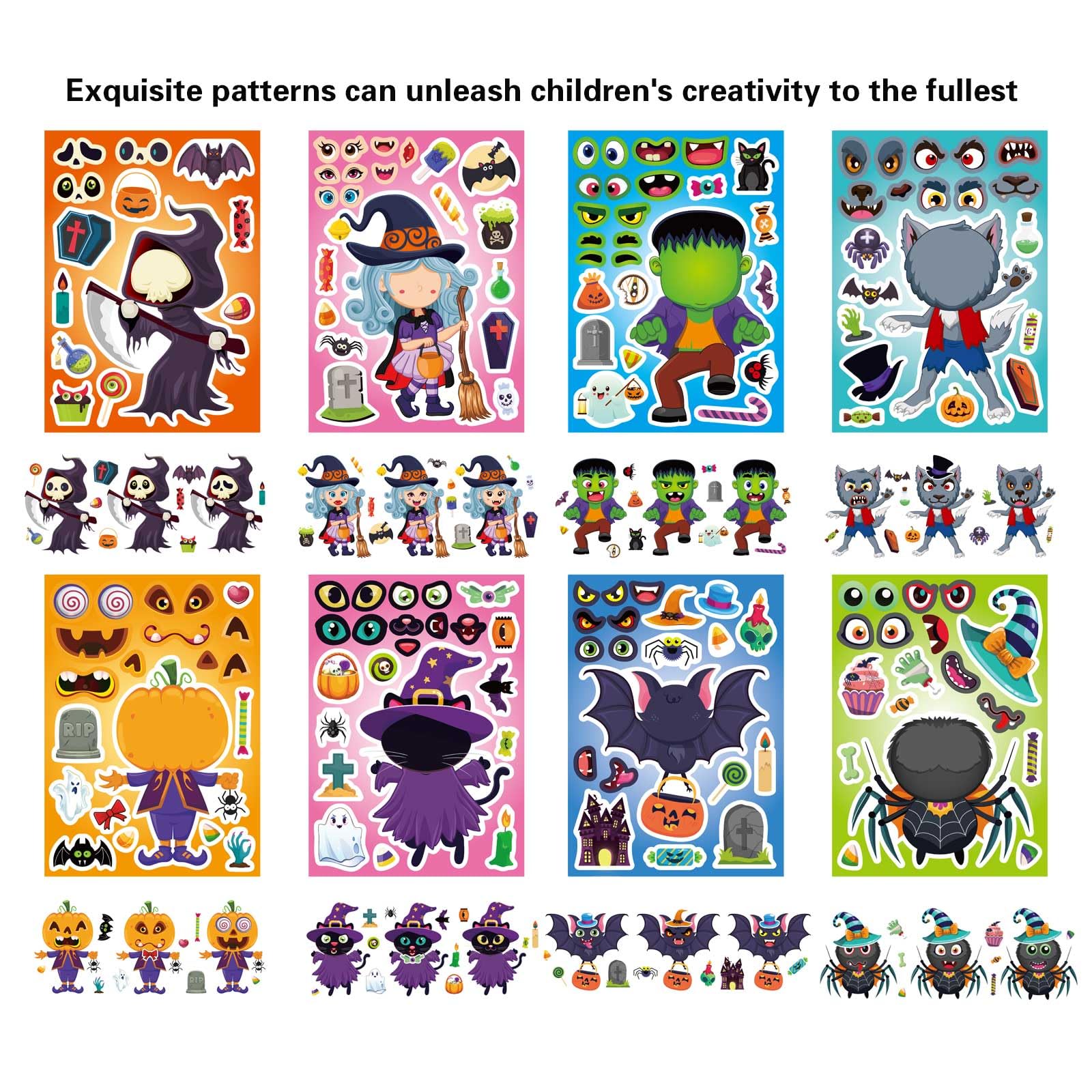 Spirit Halloween Stickers 24 Sheets, 1.8-2.3inch - Image 4