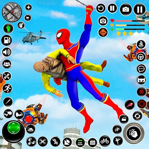 Robot Superhero Spider Rope Hero Games