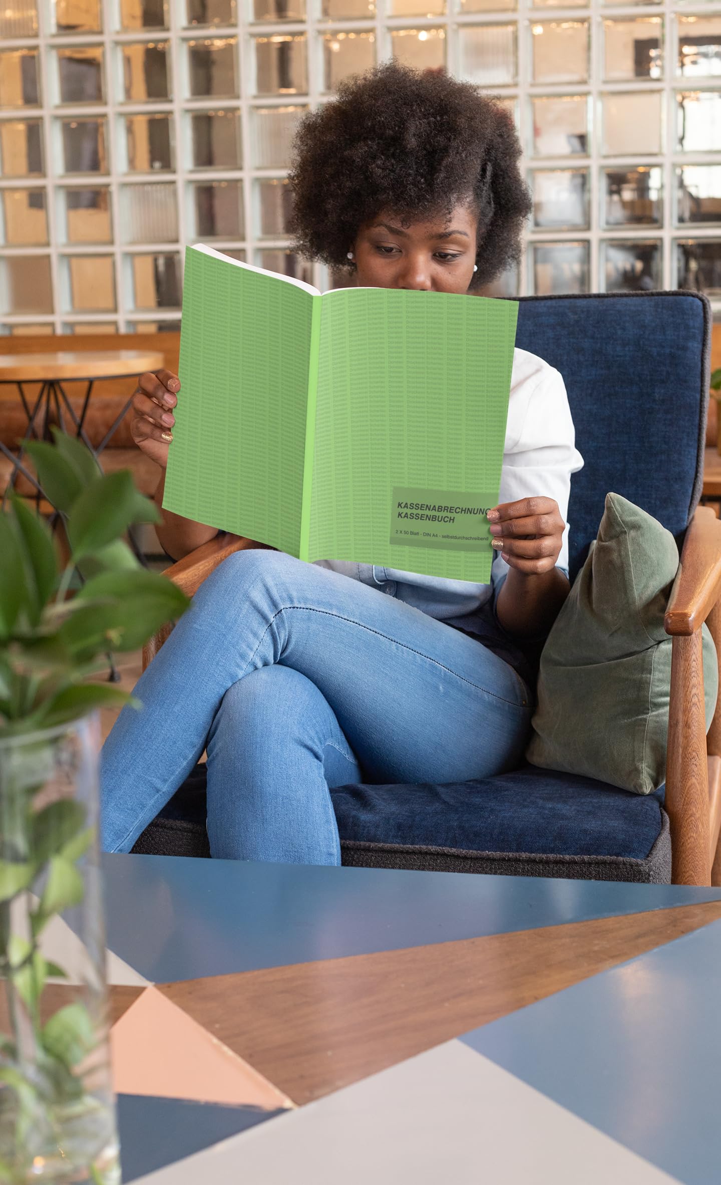 Kassenbuch A4 2x50 Blatt Selbstdurchschreibend Grün