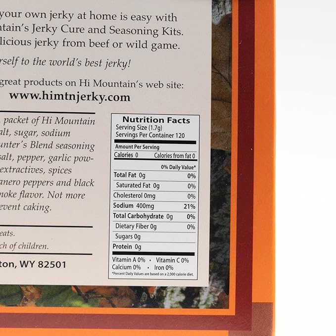 Kit de Sazonador y Curado Hi Mountain Jerky Seasoning - Sabor Cazadores miniatura 2