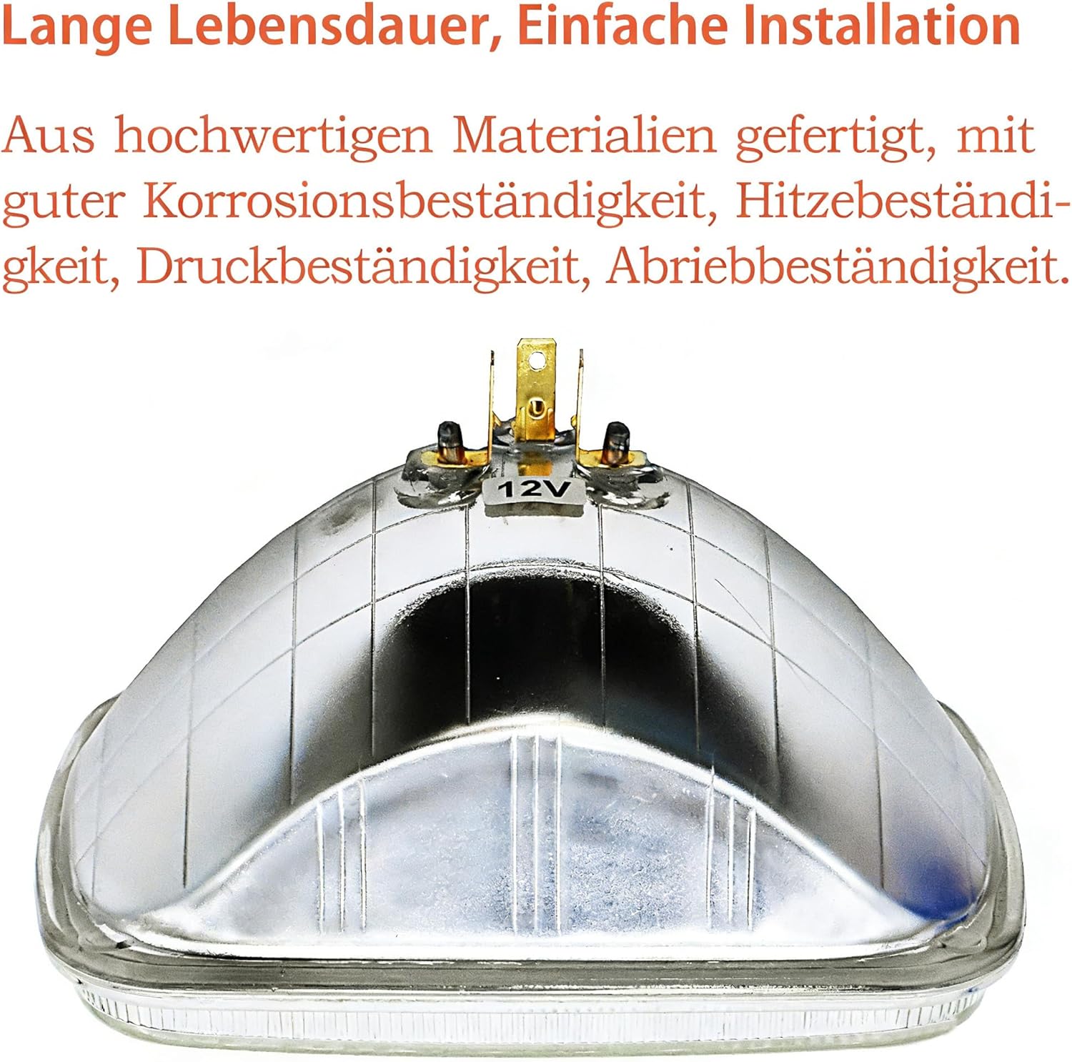fokes H6054Super vision Halogen Sealed Beam Headlight Low & High Beams Headligh（7“square,200mm, #H6054