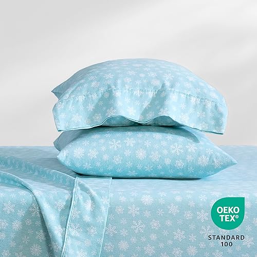 Miniatura 7 de Bare Home - Juego de sábanas de franela de doble cepillado para mayor suavidad y comodidad, 100 % algodón, aterciopelado, suave, pesado, bolsillo