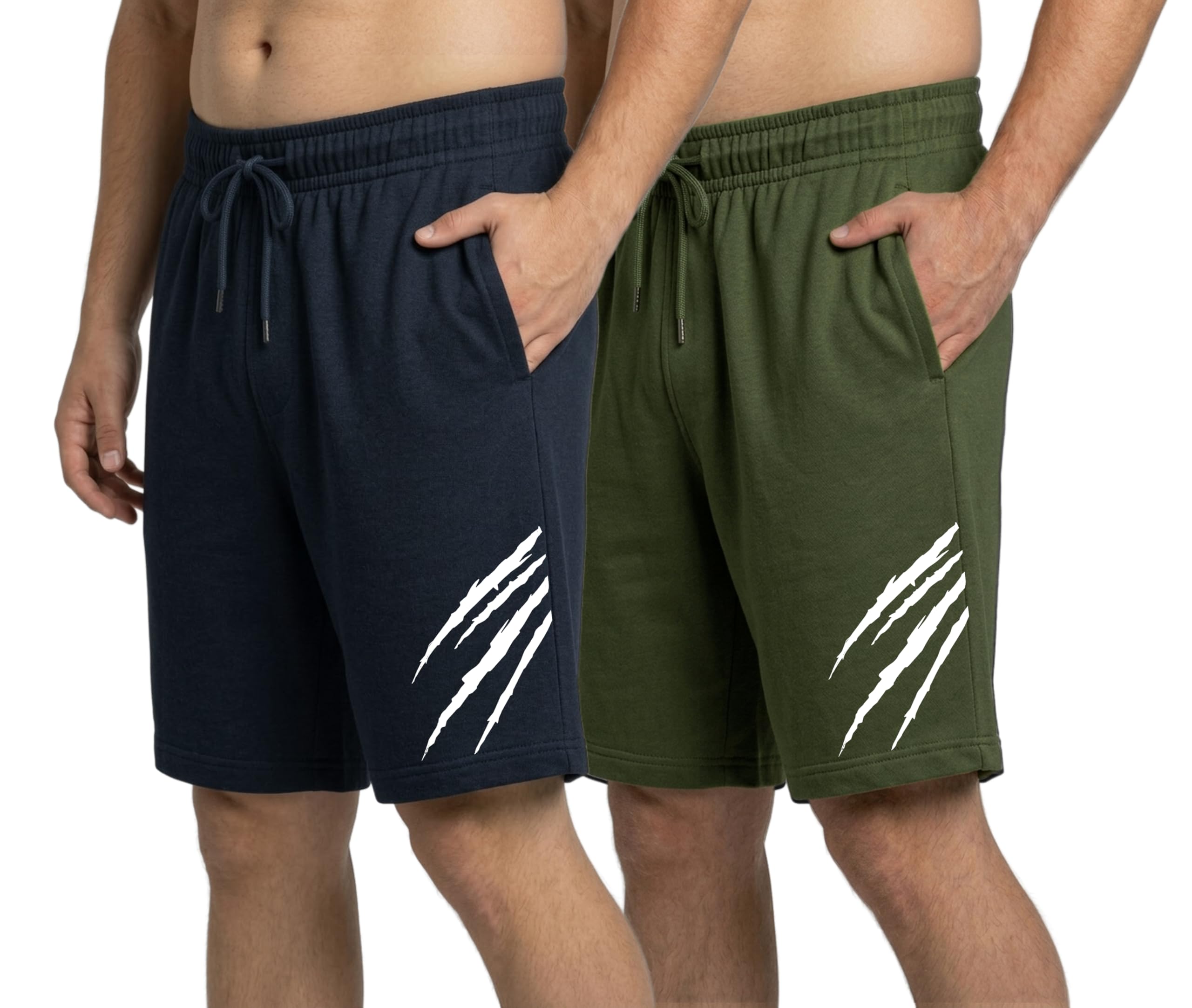 West Gate Clothing Plus Size Regular Fit Shorts for Men | Black.Grey,Navy,Green | Casual and Night Wear Mens Shorts | 2XL,3XL,4XL,5XL | A87 | Pack of 2-picture-29