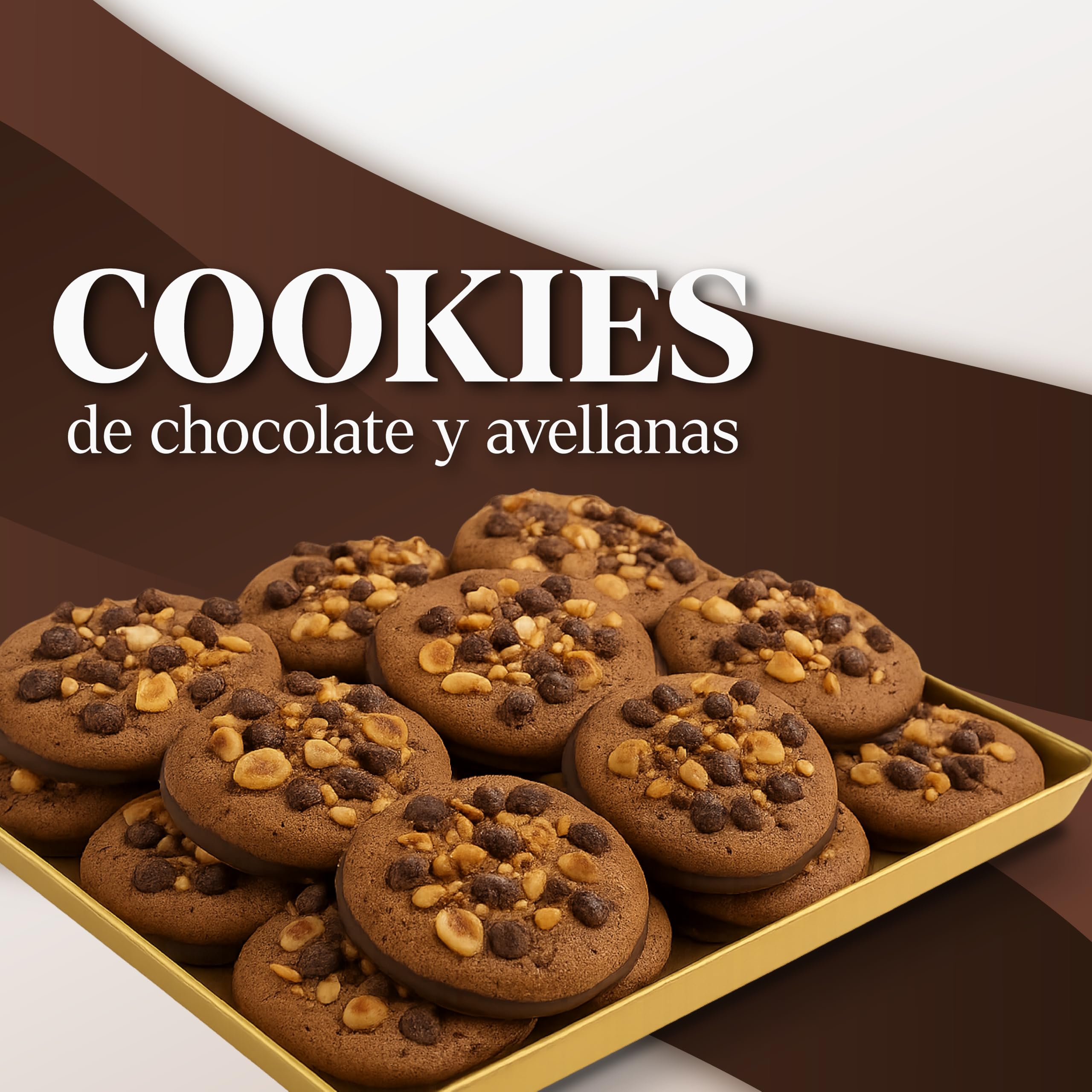 LAPASION - Biscotti di cacao con nocciole, riempiti e bagnati, 2,5 kg