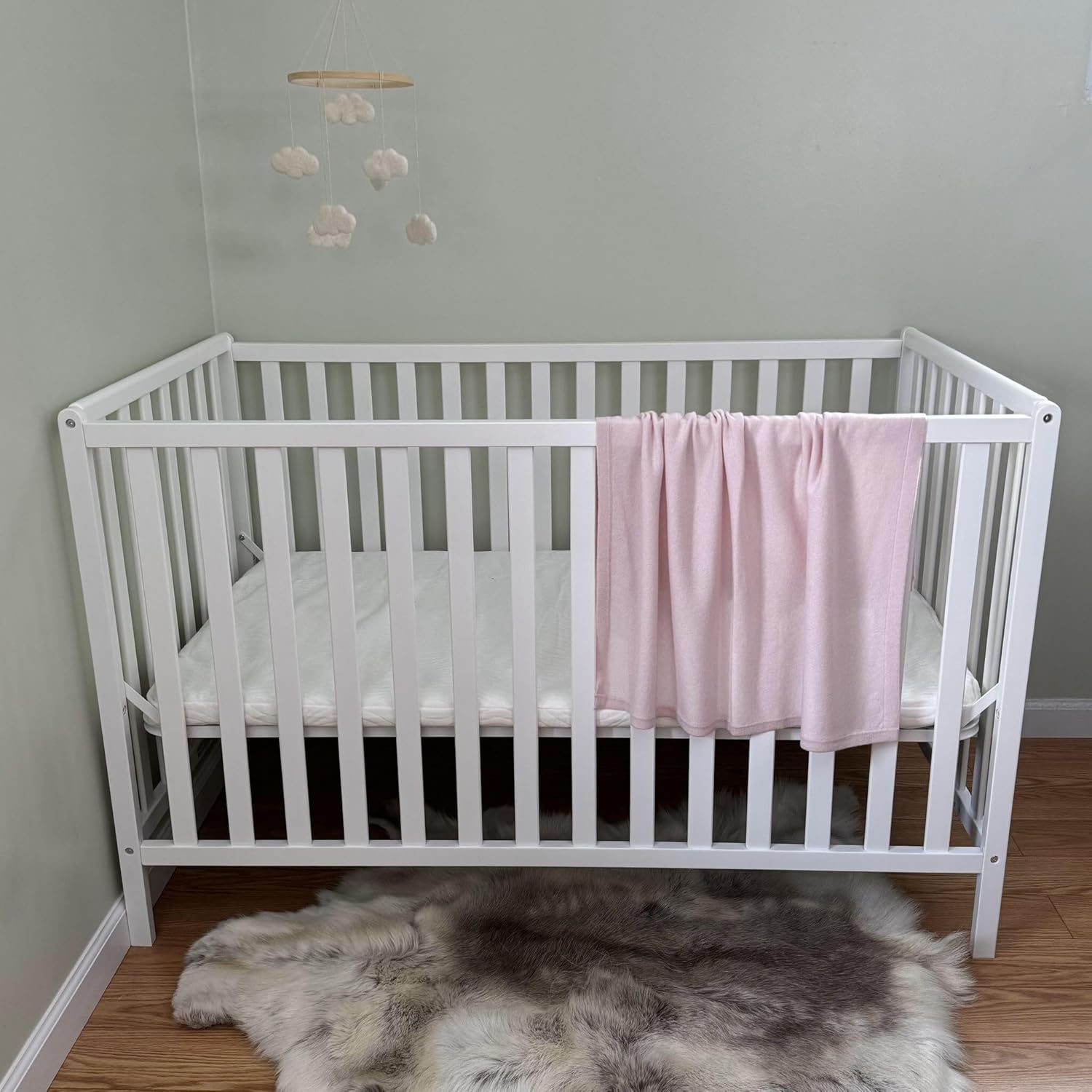 Jet&Bo BABY 100% Cashmere Receiving Blanket with Hood in Pink - 30” x 30” - Ultra Soft, Hypoallergenic & Temperature Regulating – Gift Box and Card Included