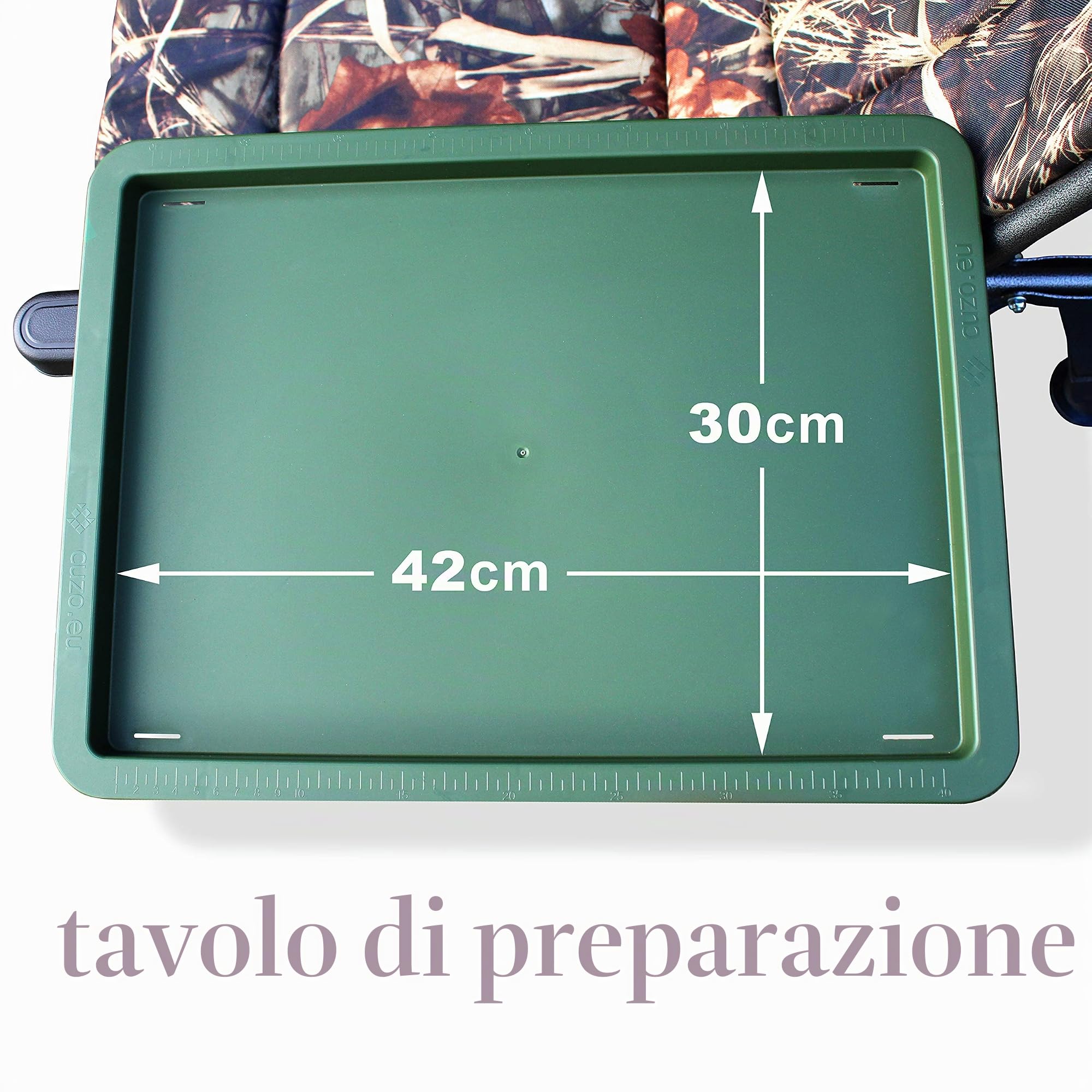 Carp F5R ST/P - Sedia da campeggio Deluxe con altezza extra e tavolo