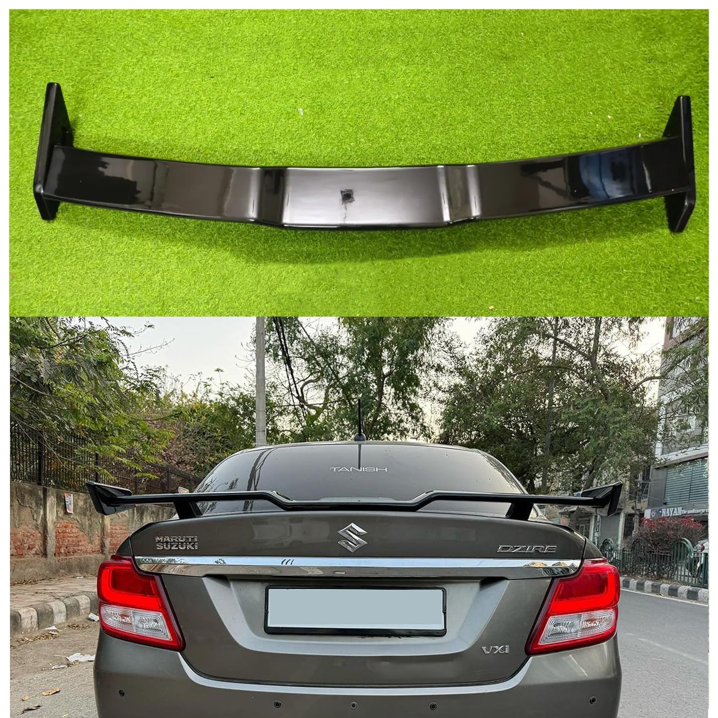 Auto Pearl Car Craft Roof Wing Rear Spoiler Godzilla Compatible