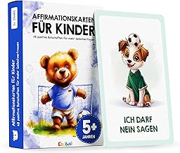 48 Affirmation Cards for Children – Dealing with Feelings Learning with Emotional Cards for Children [Educational Value] – Mindfulness Cards, Courage Cards, Strengthen Self-Confidence