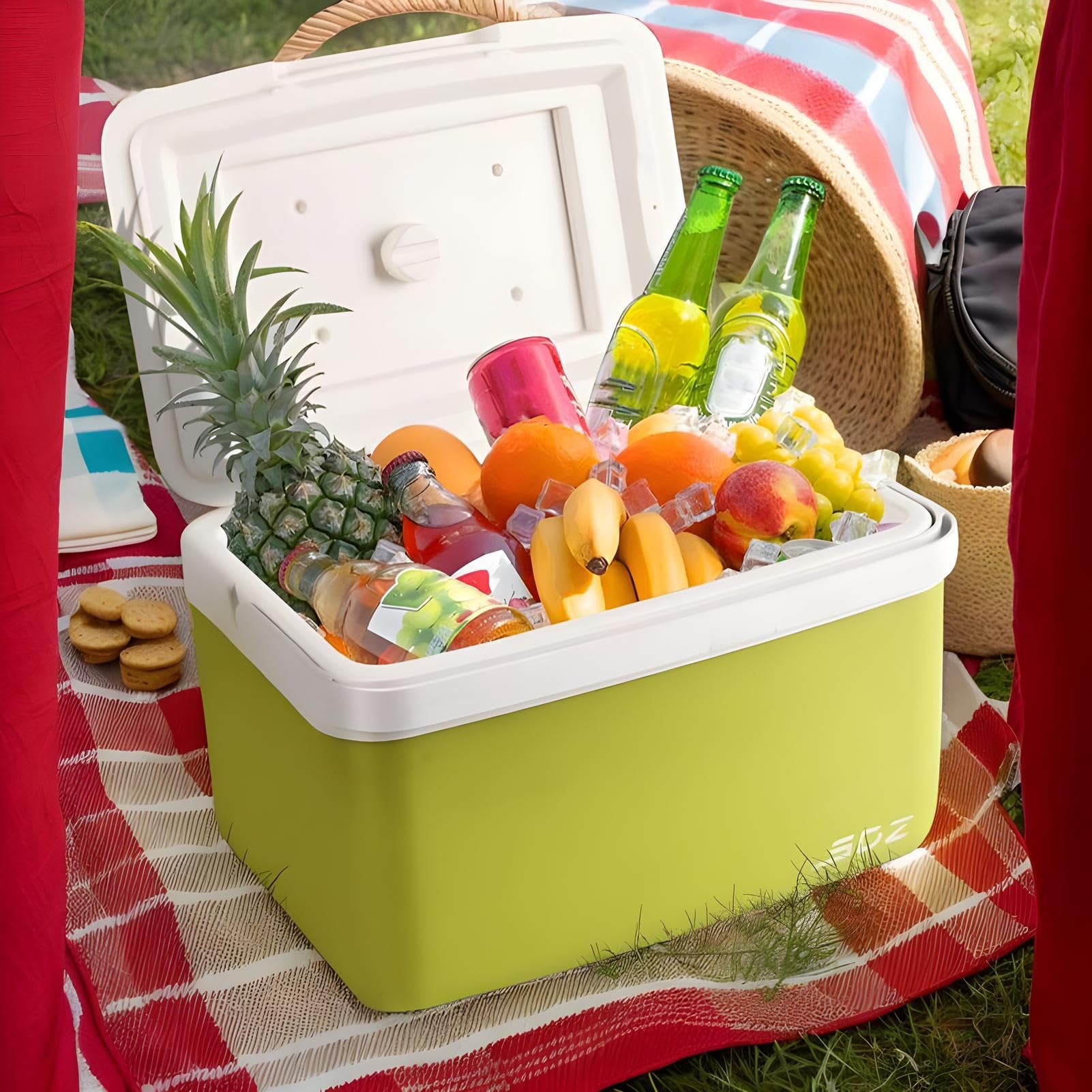 Borsa Termica Portatile Capacità 15L Antigoccia Isolato Portatile | Frigo Personale da Viaggio con Maniglia per Campeggio All'Aperto Barbecue Spiaggia Picnic Pesca Barca Spesa Cibo Bevande