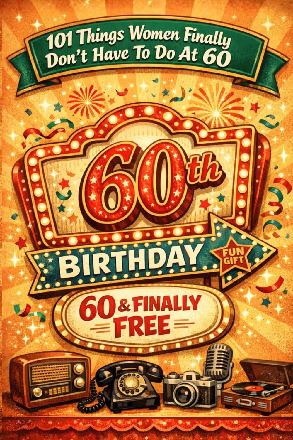 60th Birthday Women Fun Book: 101 Things Women Finally Don't Have To Do At 60 ,with Fun Quizzes