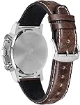 Citizen Eco-Drive Brycen Chronographe Homme Montre, Acier inoxydable avec bracelet en cuir, Weekender, Brun (Modèle: CA0649-06X)