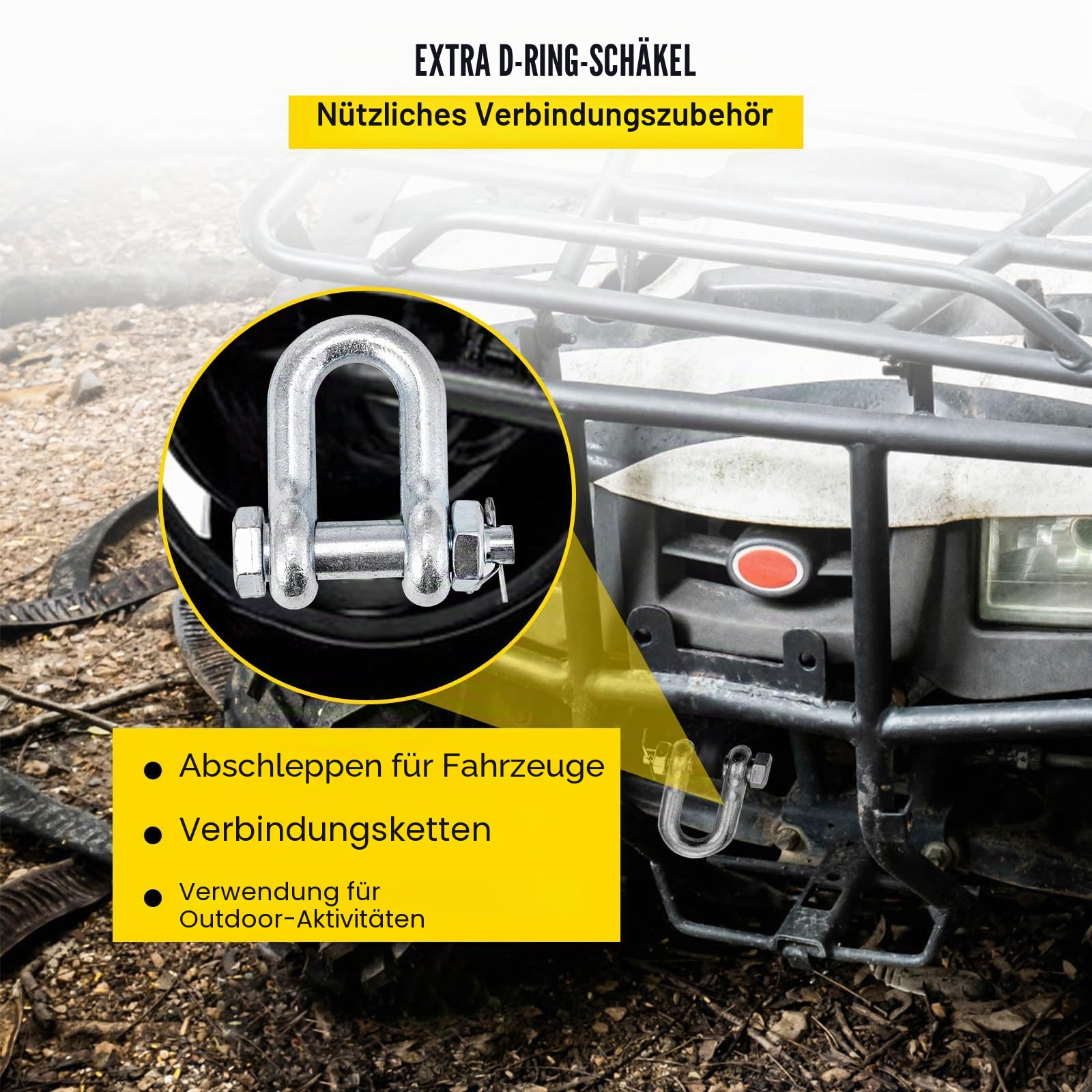 VEVOR J-Hakenkette, 3 m x 8 mm Zaumzeug-Abschleppkette, G80 Zaumzeug-Transportkette, Kette aus legiertem Stahl mit 2 G70 J-Haken, 4200 kg Abschlepphaken für LKWs, J-Haken-Abschleppgurte 2 Stück