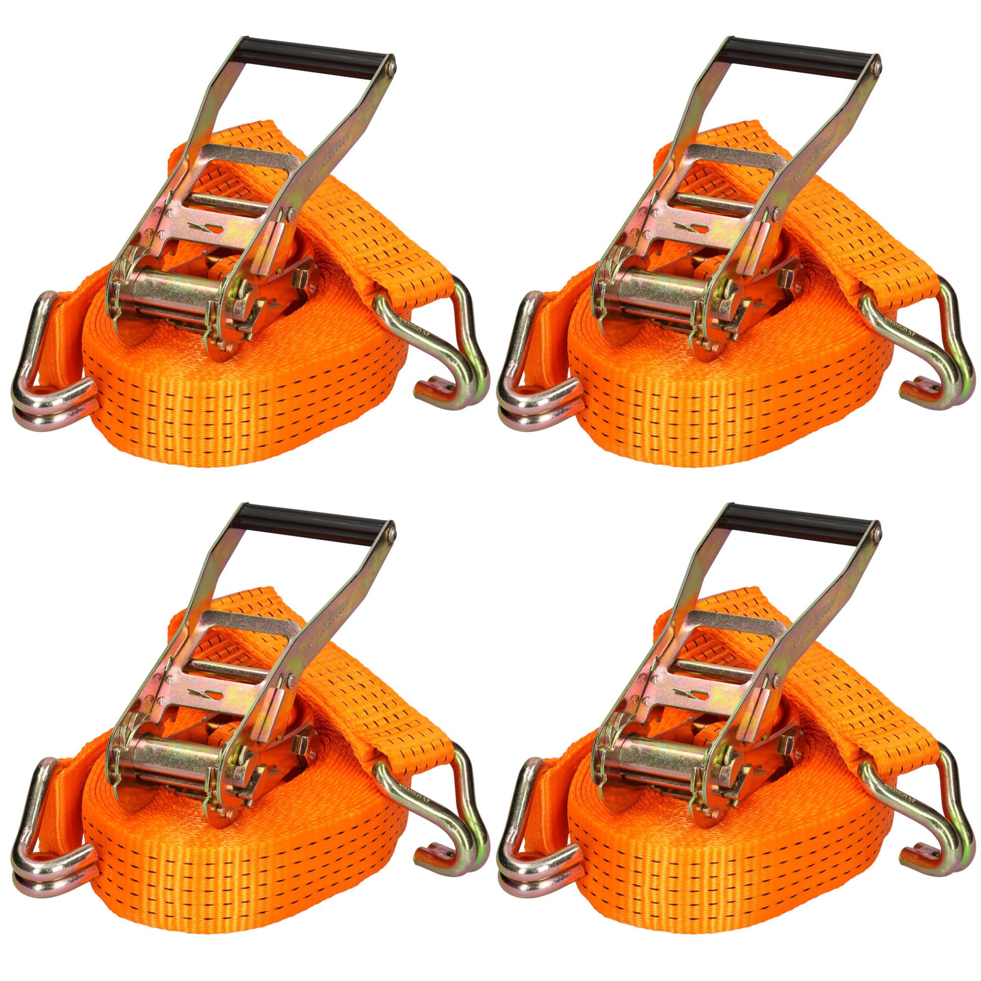 4X Zurrgurt Ratsche Haken Spanngurt 5000kg 5t 10m Anhänger LKW Ladungssicherung