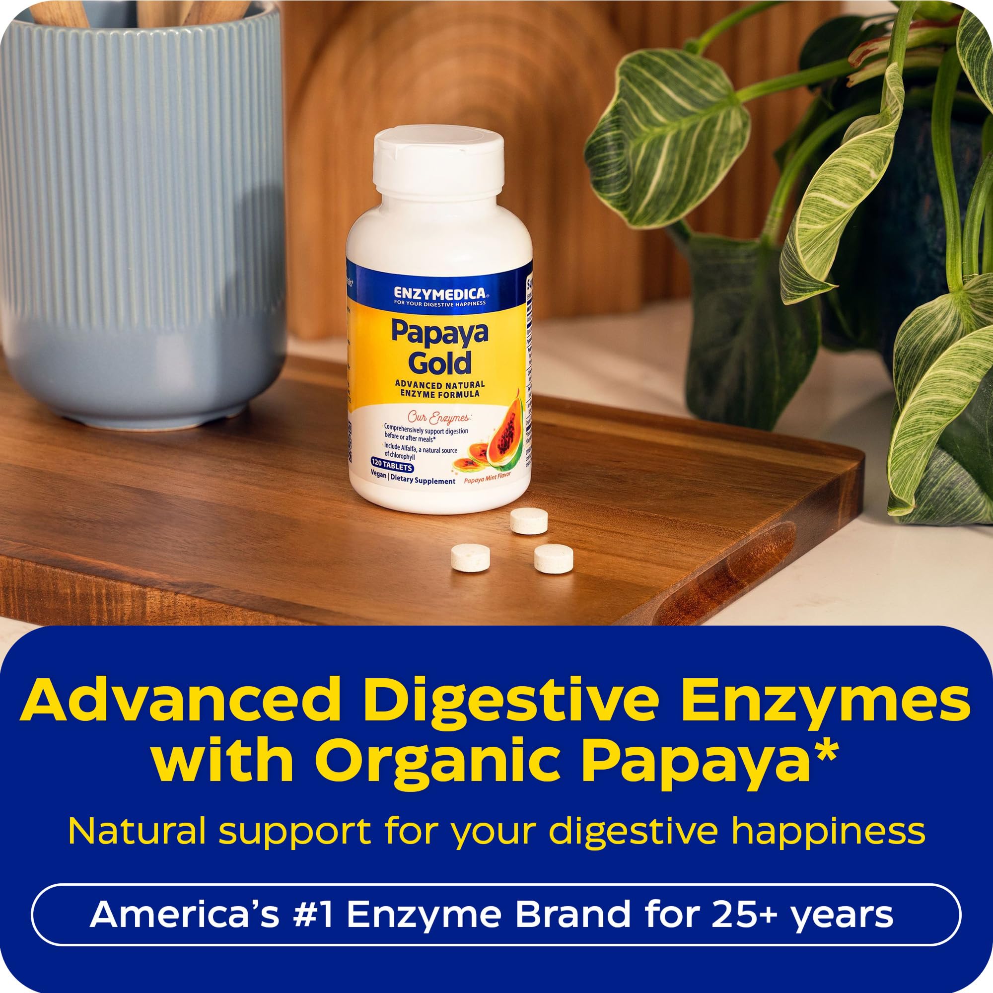 Enzymedica Papaya Gold - Papaya Enzymes Chewable - 120 Tablets — Amazon image 3