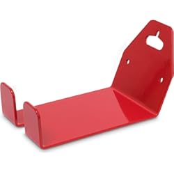 Soporte De Pared Para Mantenimiento De Bicicletas Relaxdays - Soporte de bicicleta para la pared, metal, 16 x 10 x 16 cm, 0.6 Kg, color rojo