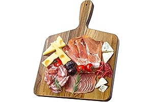 Acacia Wood Cutting Board with Handle: Elevate Your Kitchen and Dining Experience