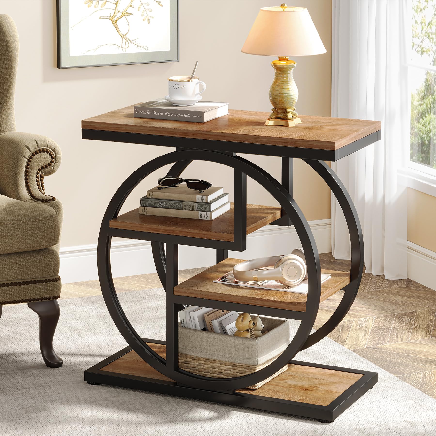Amazon.com: Tribesigns End Table for Living Room, 4-Tier Narrow