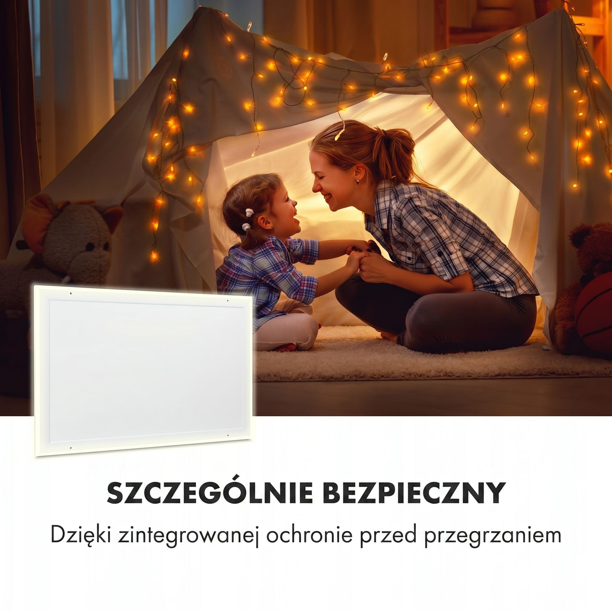 Klarstein Ogrzewanie na podczerwień, Ogrzewanie z termostatem, Grzejnik z wykrywaniem otwartego okna i pilotem, Bez CO2, do montażu sufitowego, IP52, 600 W