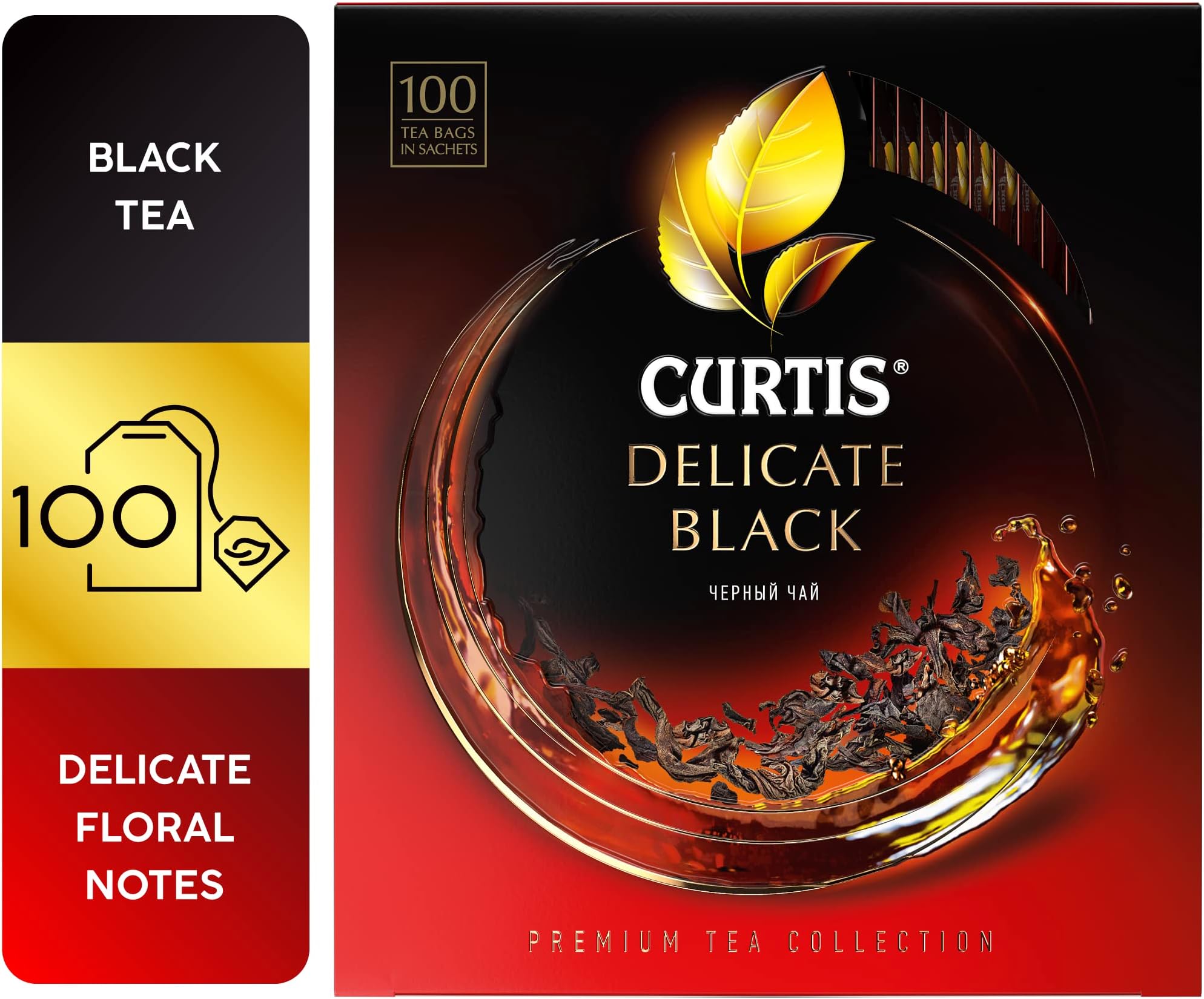 CURTIS Delicate Black Tea In Sachets 170 g Pack of 100 Tea Bags