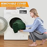 Vista 5 de CYMULA Camping Cot Mattress 3in Memory Foam Sleeping Pad,Soft Warm Non-Slip Camping Mattress Topper with Retaining for Adults,Portable Roll up Pad