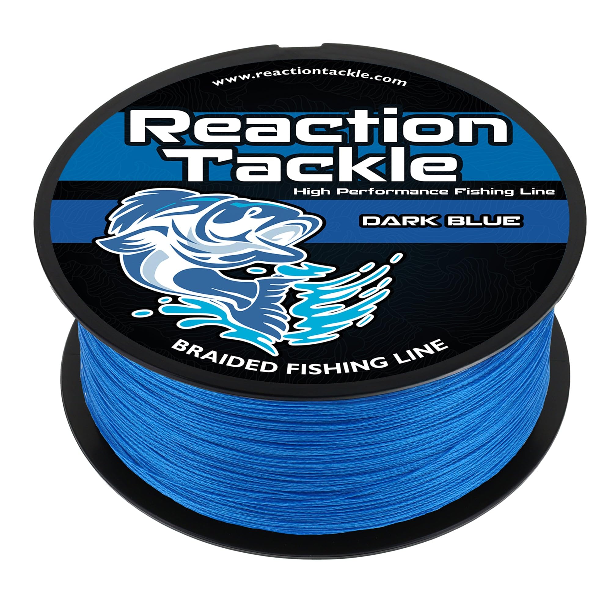 Reaction Tackle Braided Fishing Line - Pro Grade Power Performance for Saltwater or Freshwater Fish - Colored Fishing Line Braid for Extra Visibility