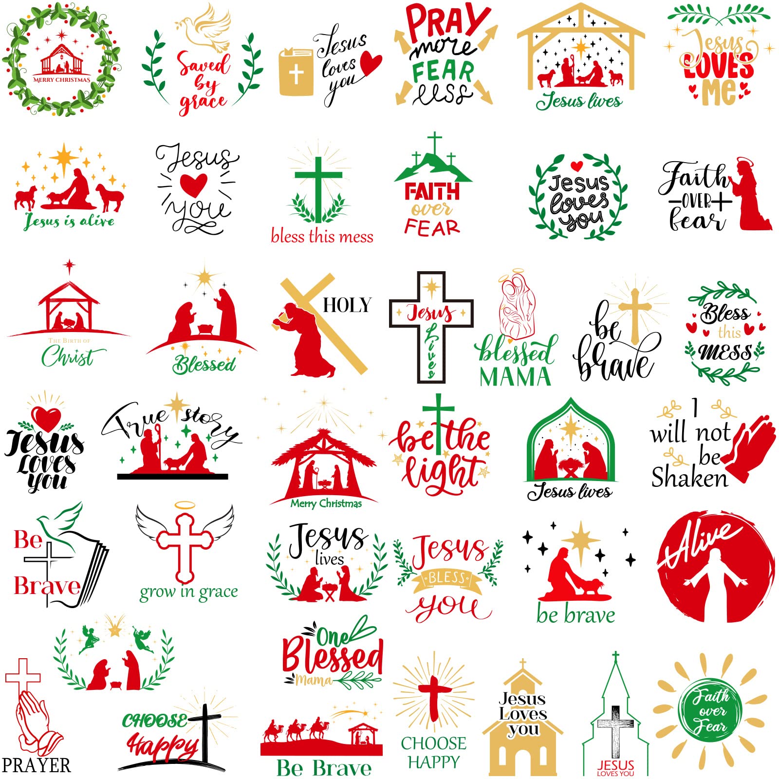 Stickers crèche de Noël en vinyle pour personnaliser facilement vos vitres sans trace