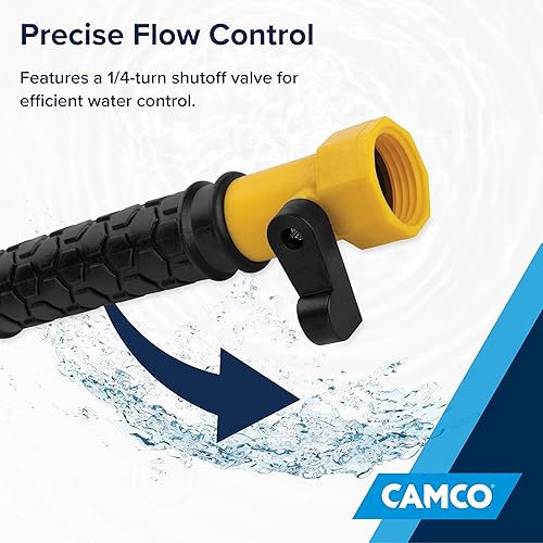 Miniatura 14 de Camco - Stik giratorio flexible para caravana con válvula de apagado: crea una acción limpiadora potente que desaloja y elimina los depósitos