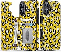 Vista 669 de LETO para iPhone 15 Pro Funda tipo cartera - Tapa tipo folio con patada - Diseños de moda - Tarjetero - Funda protectora para mujeres y niñas - 6.1